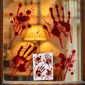 Halloween Bloody Handprint Window Stickers Sheet