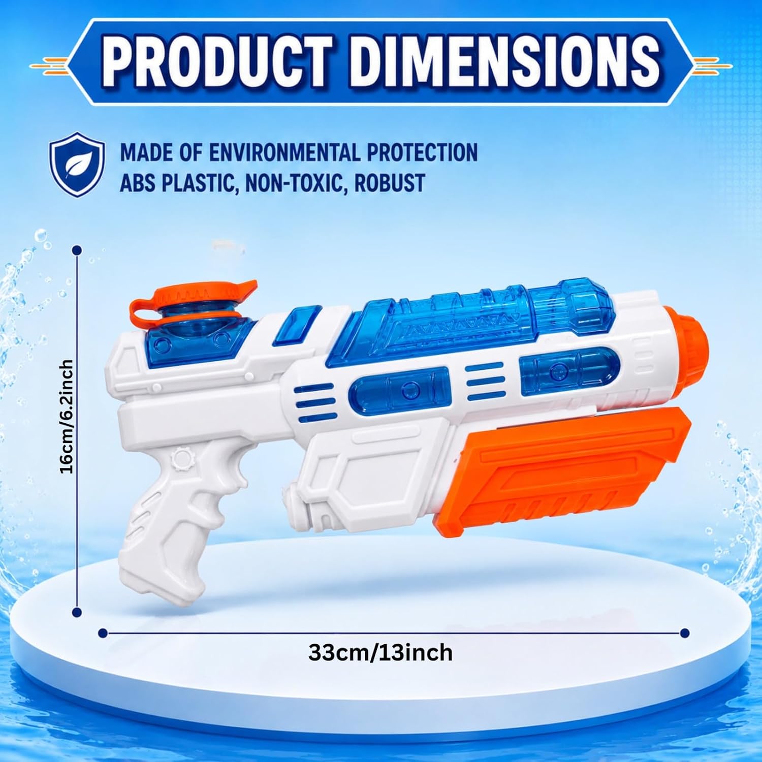33cm Big Pump Action Water Gun – 8m Range