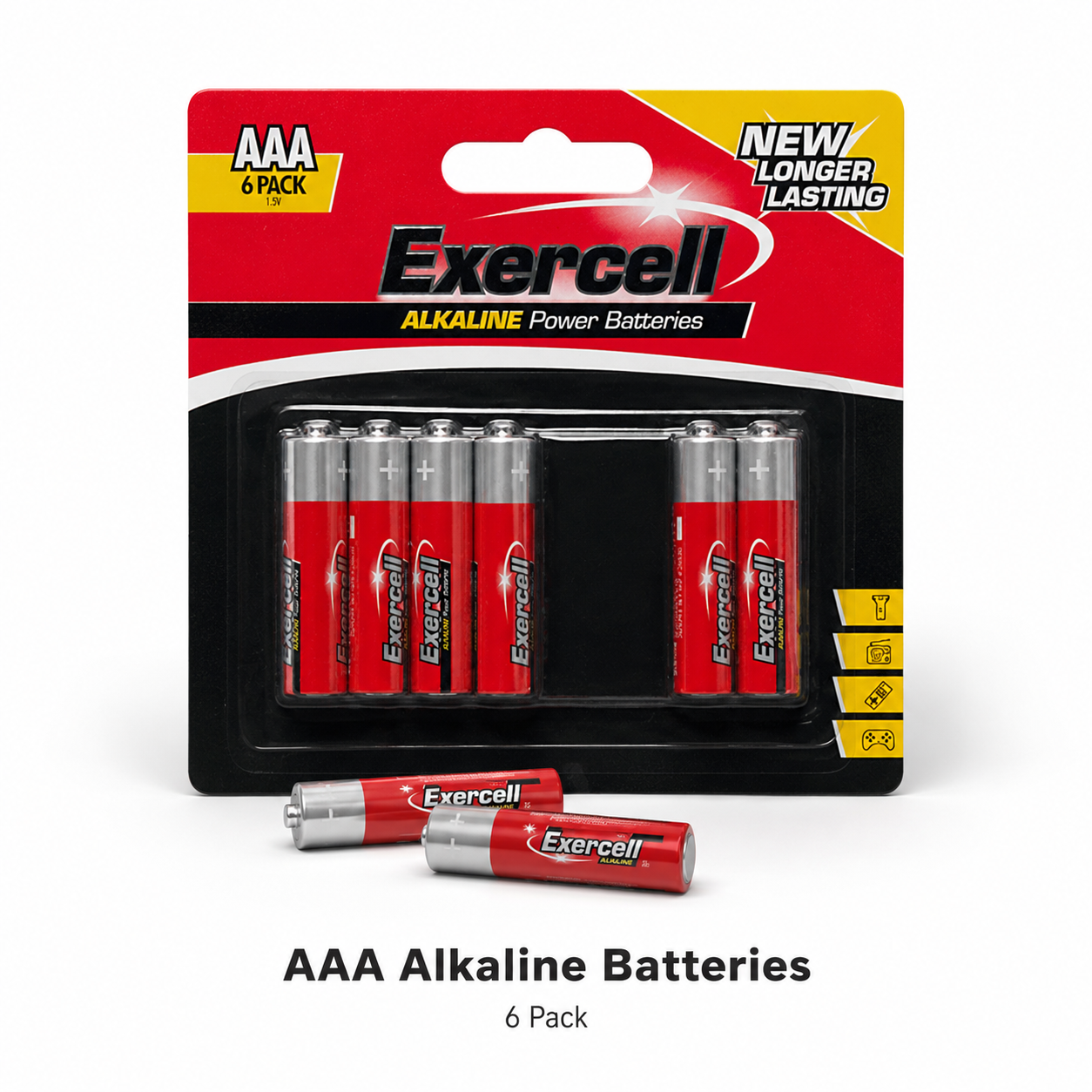 6Pk Alkaline AAA Batteries – 1.5V