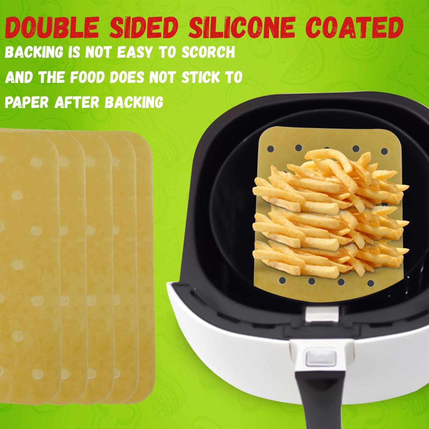 Disposable Air Fryer Liners Non-Stick Perforated Cooking Papers