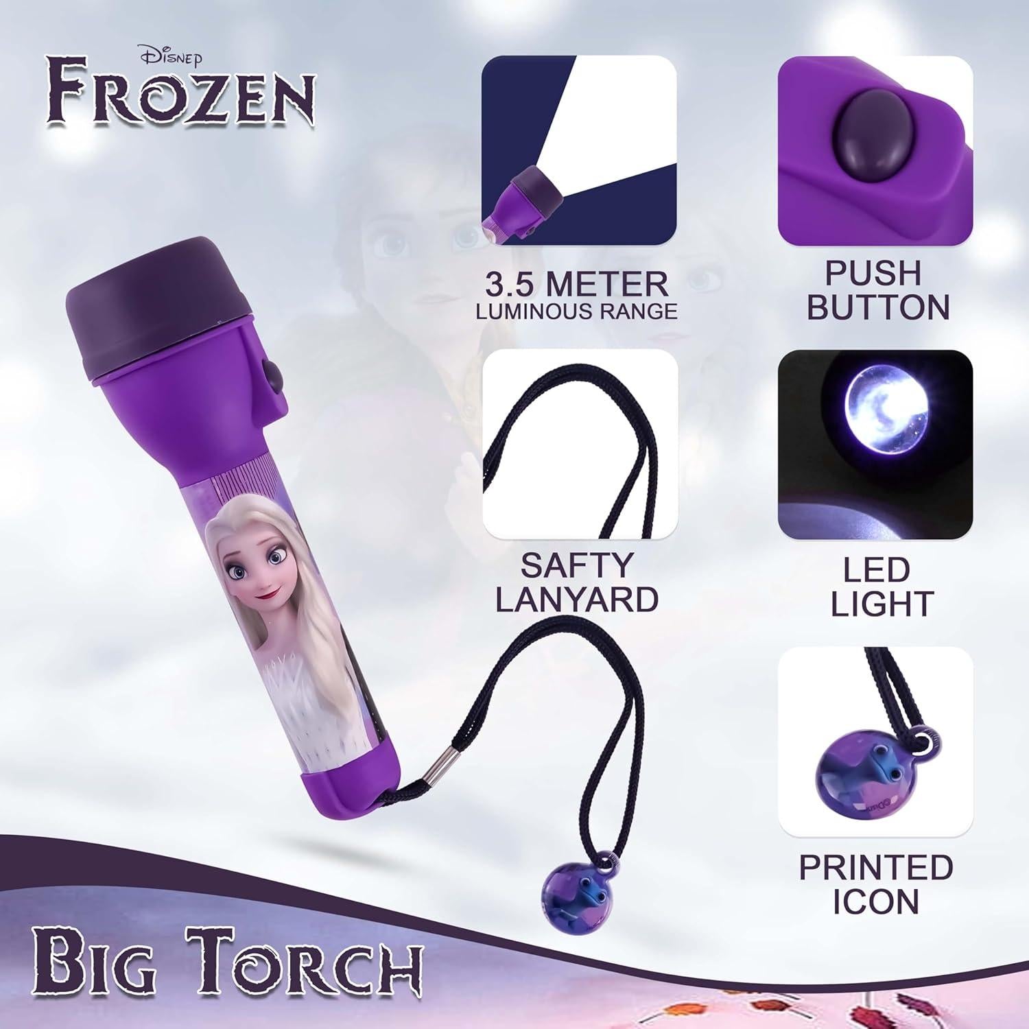 Kids LED Big Torch – Flashlight with Lanyard - Assorted