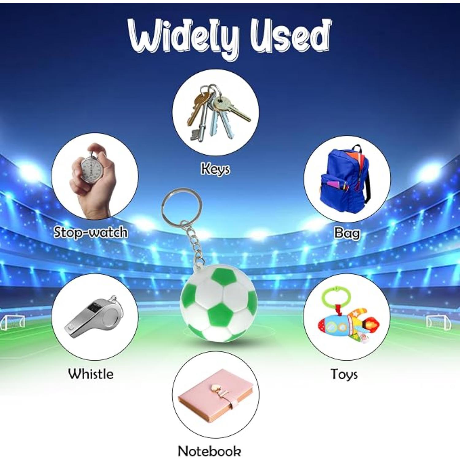 Football Keyrings – Soccer Keychain for Kids - Assorted