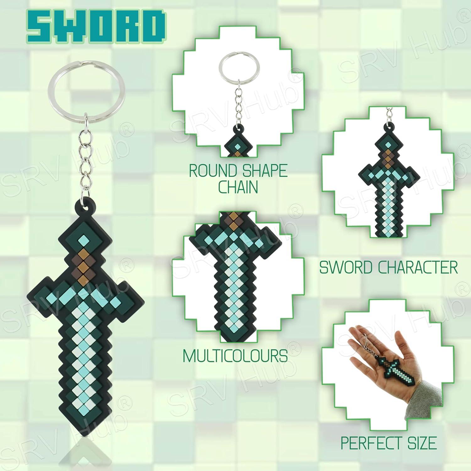 Soft PVC Minecraft Key Chain - Assorted