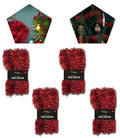 Christmas Tinsel Garland Home Decor- 50 Feet(Red, 4x)