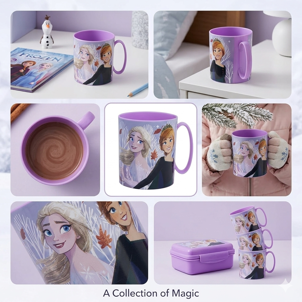 Kids Microwave Mug Reusable Plastic Cup - 390ml