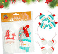 8Pcs Pom Pom Christmas Gift Tags with Strings