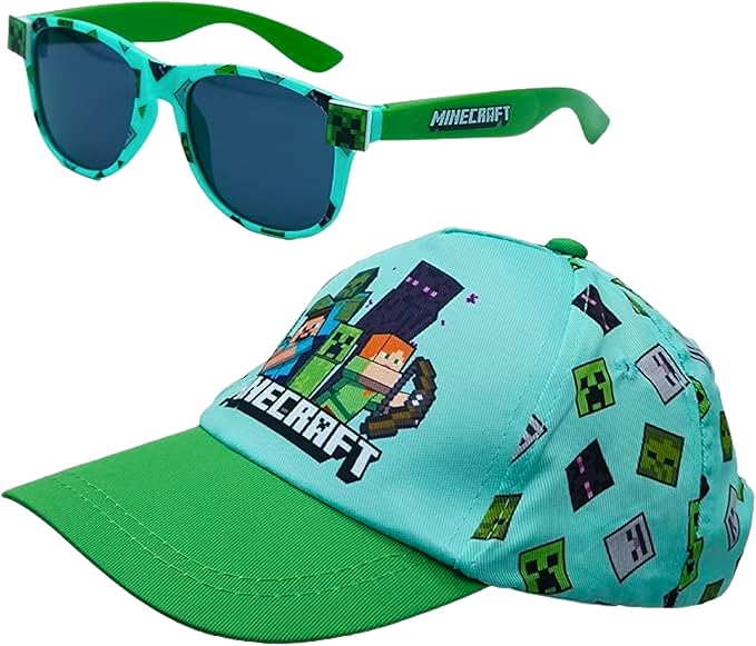 2pcs Kids Cap & Sunglasses Set