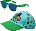 Minecraft Kids Licensed Cotton Cap and Sunglasses Set