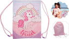 Kids Water Resistant Drawstring Gym Bag