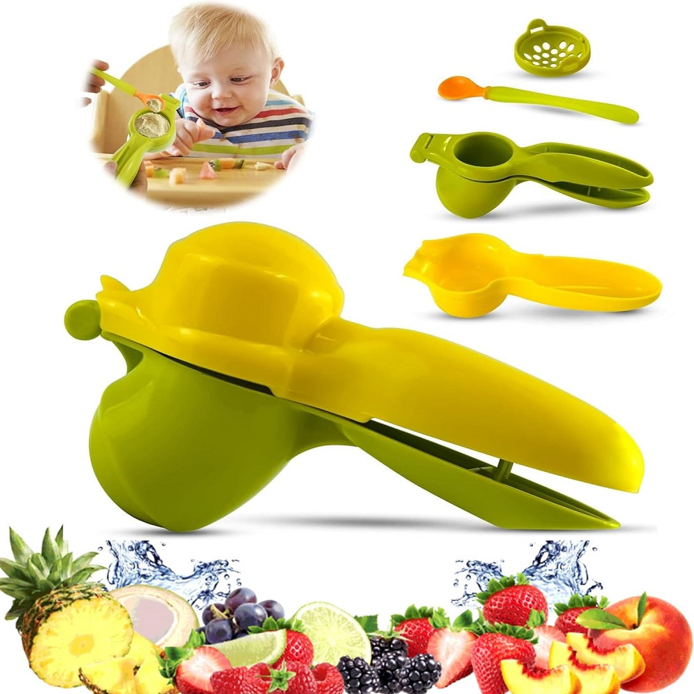 Baby Food Press with Handle, Fresh Fruit & Veggie Press