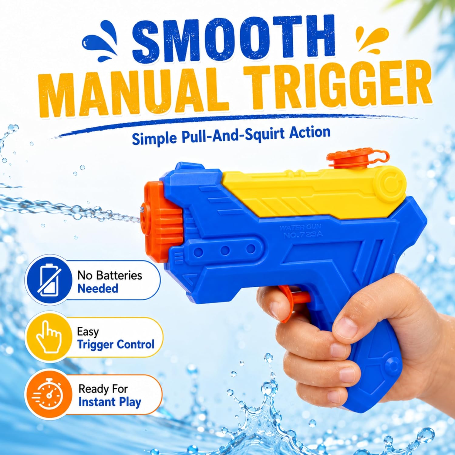 Water Gun Set 15cm with 250ml Tank