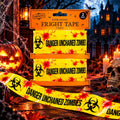 Halloween Fright Tape DANGER UNCHAINED ZOMBIES 2 Rolls