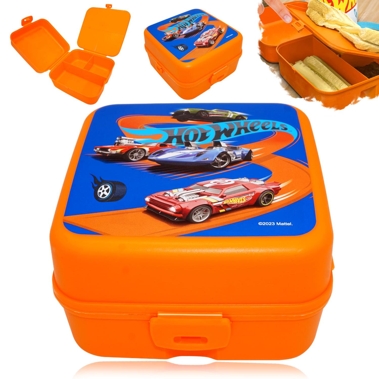 Kids BPA Free Plastic Lunch Box with Cutlery - Assorted