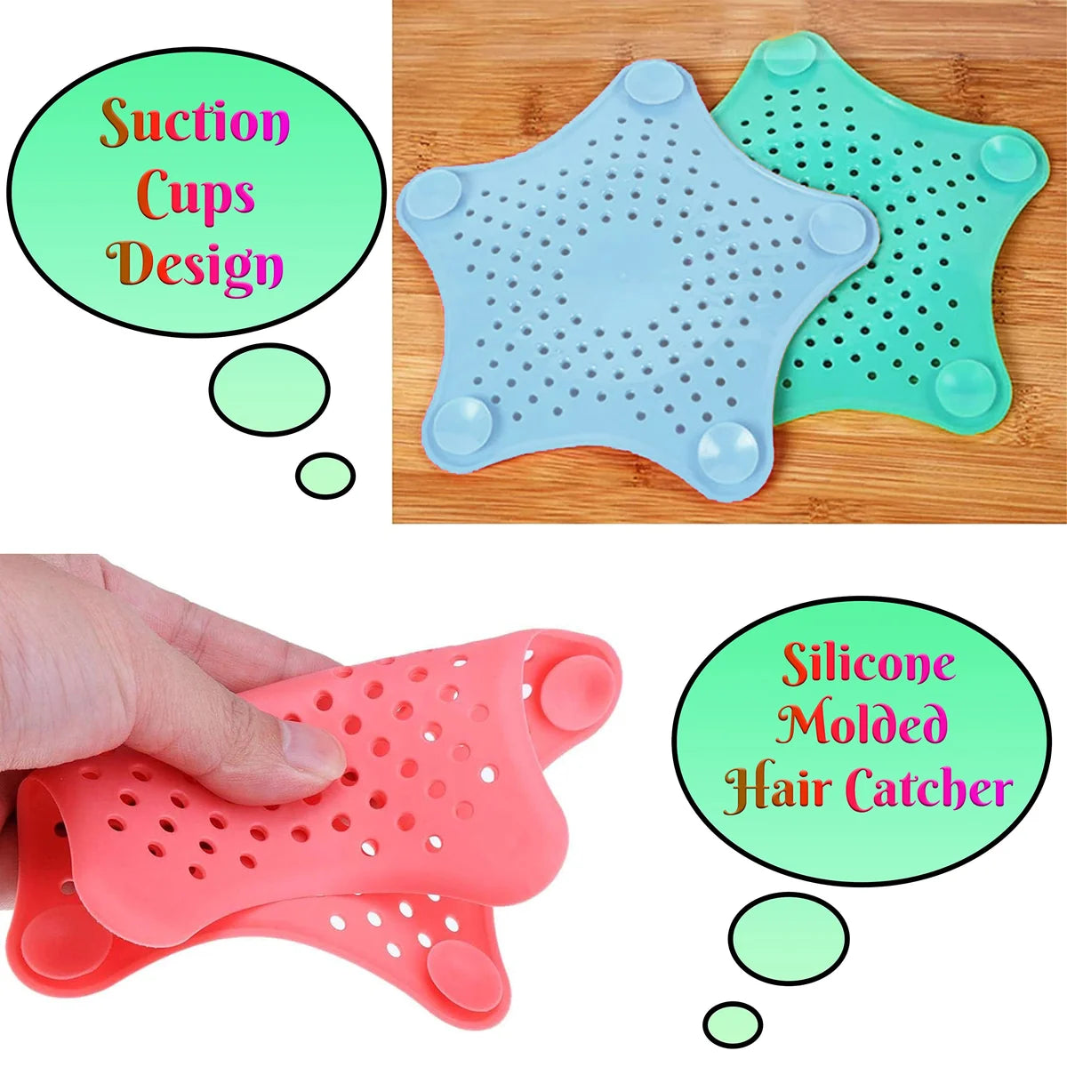 Silicone Star Shape Drainer