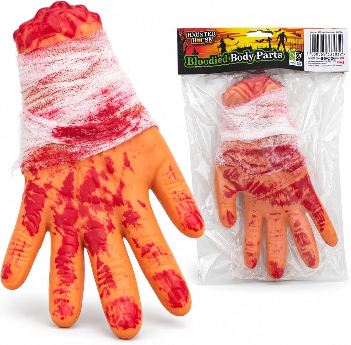 Halloween Bloodied Severed Hand Decorations 23cm