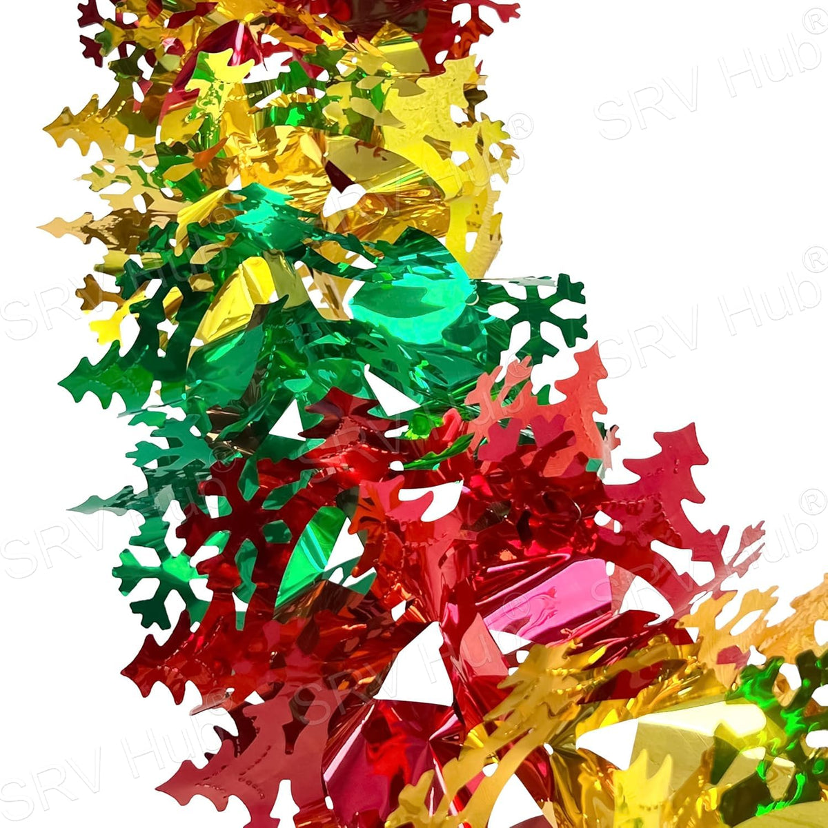 2M Long Snowflake Garland Christmas Hanging Decoration