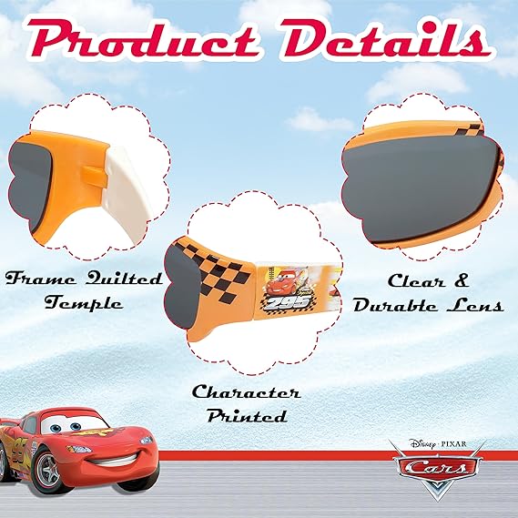 Cars UV400 Sunglasses Kids 3-8 Years