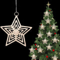 Xmas Tree Decoration - Glitter Star