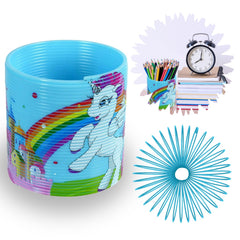 6.5cm Unicorn Rainbow Spring Toy