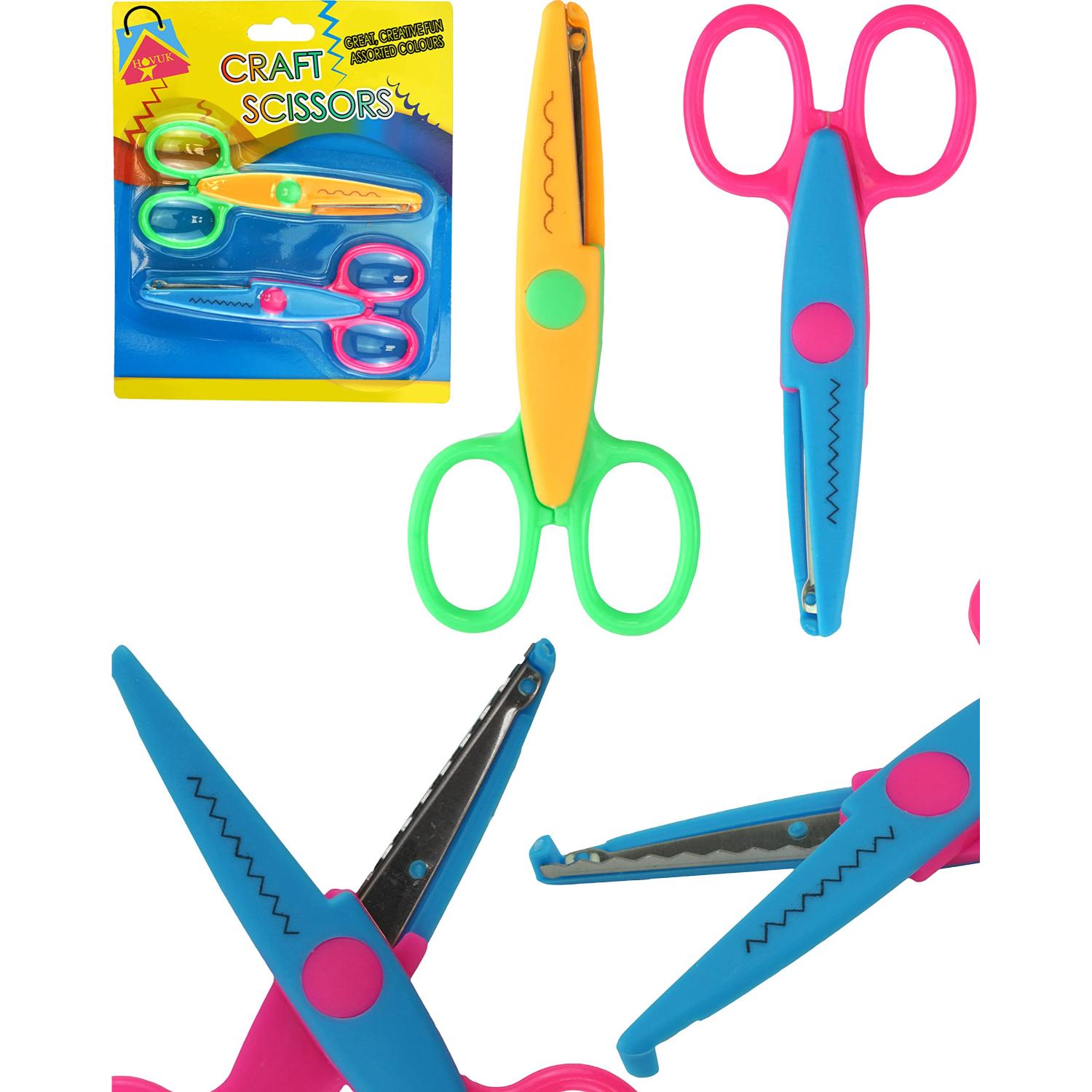 Kids Craft Scissors Safety & Decorative Scissor Set