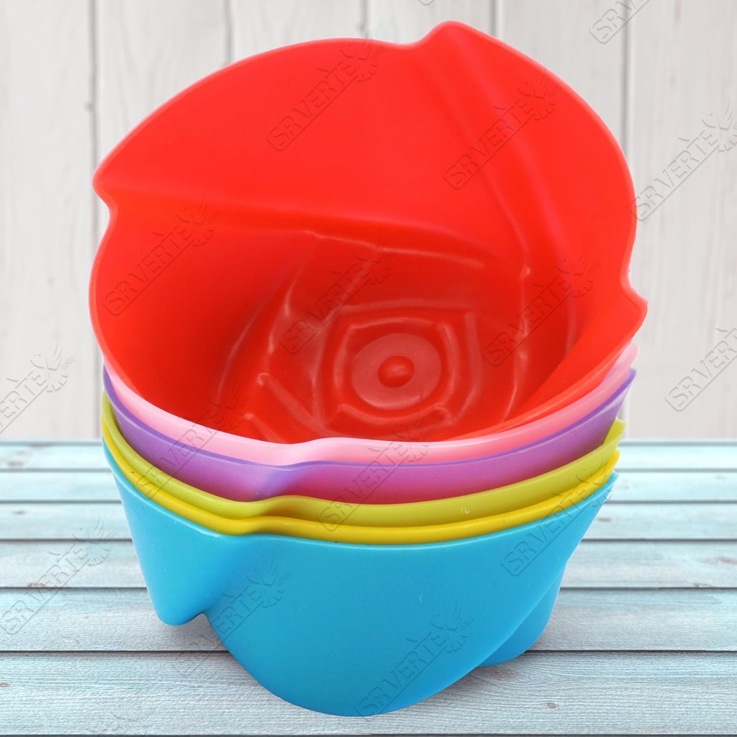 12x Reusable Silicone Muffin Moulds