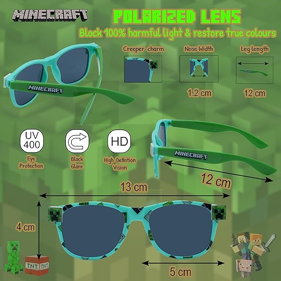 Minecraft Cap & Polarised Sunglasses Set