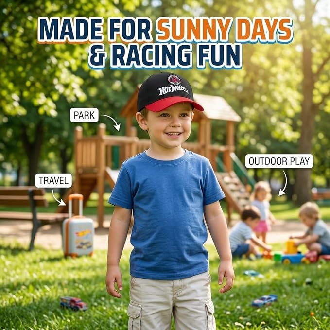 Hot Wheel Cotton Baseball Cap 3-8 Years