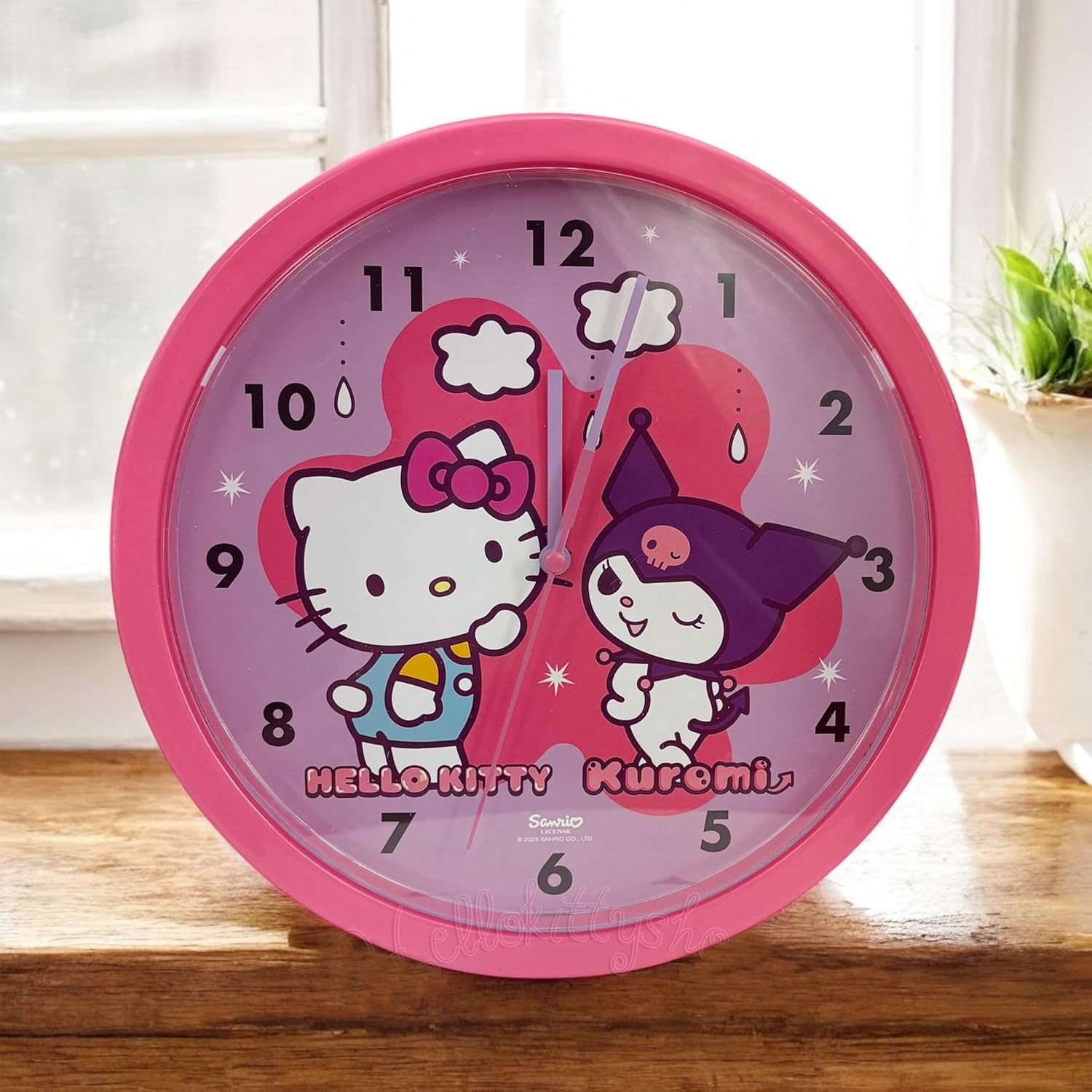 Children Modern Wall Clock Battery Operated, Wall Decor Gift for Kids