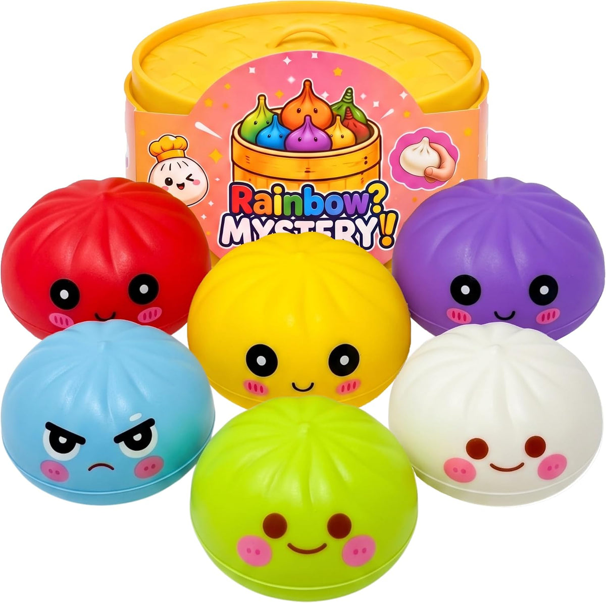 Slow Rise Colourful Squishy Dumpling - 8.5cm