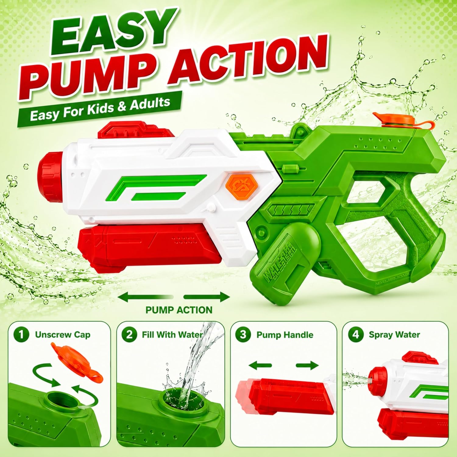 48cm Giant Jumbo Water Gun 1100ml