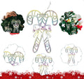 Iridescent Hanging Ornaments - Double Candy Cane