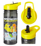 Pokemon Black Kids Licensed 600ML Plastic Drinking Bottle