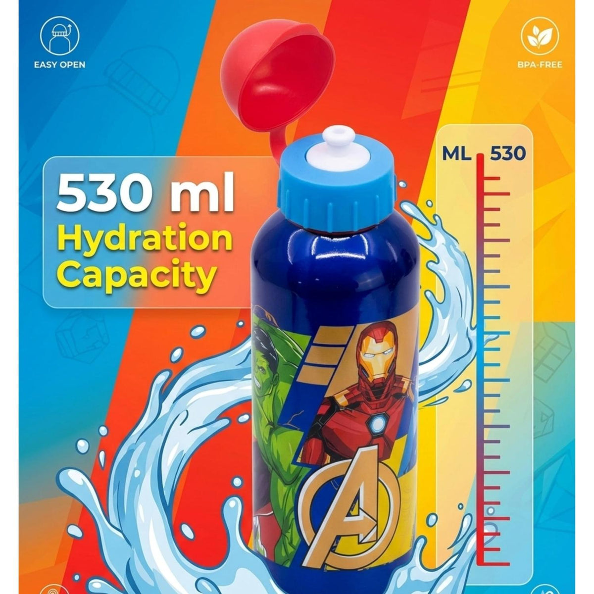 Minecraft Kids Licensed Aluminium Water Bottle 530ml – view 12