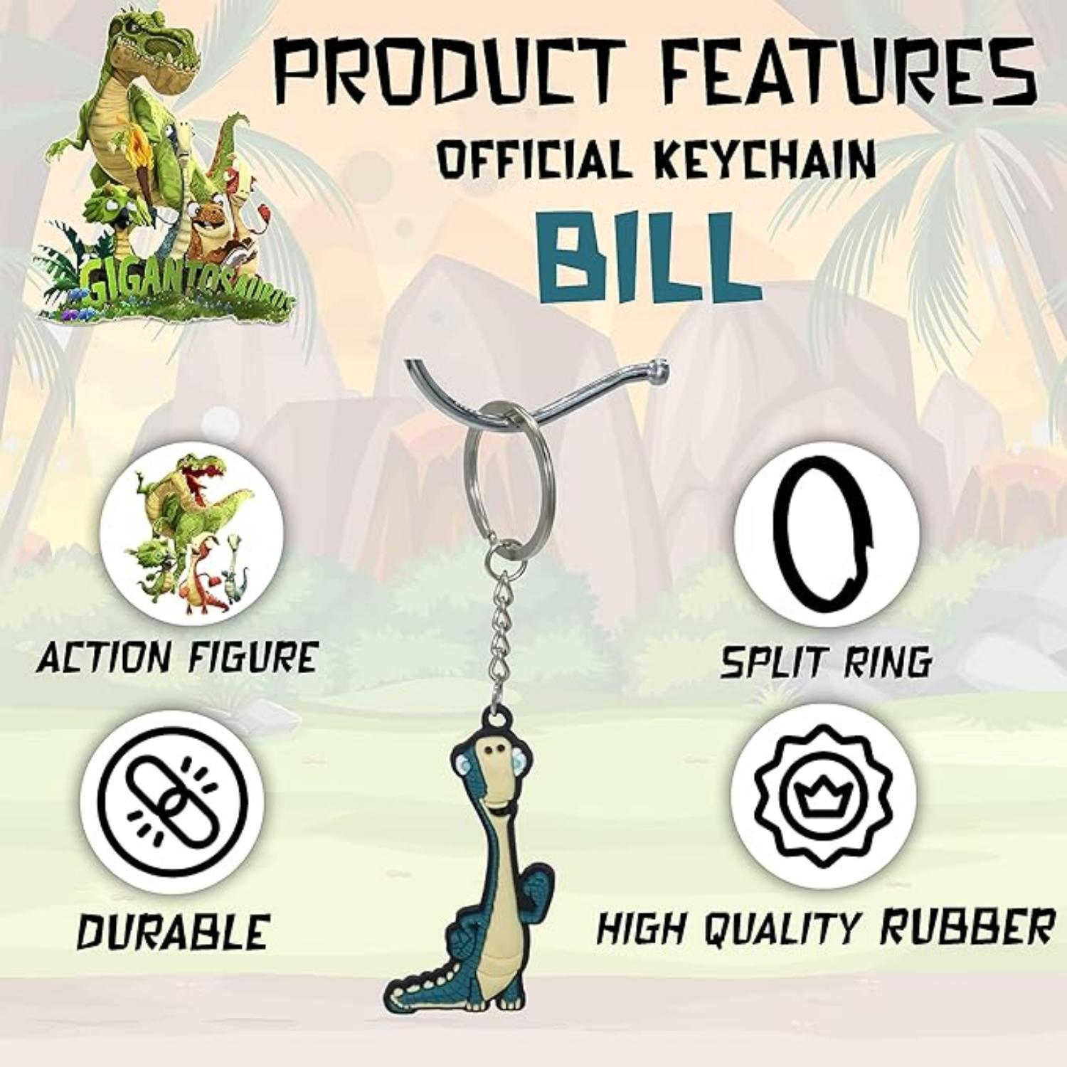 Gigantosaurus Giganto Keychain for Kids Bike Keyring - Assorted