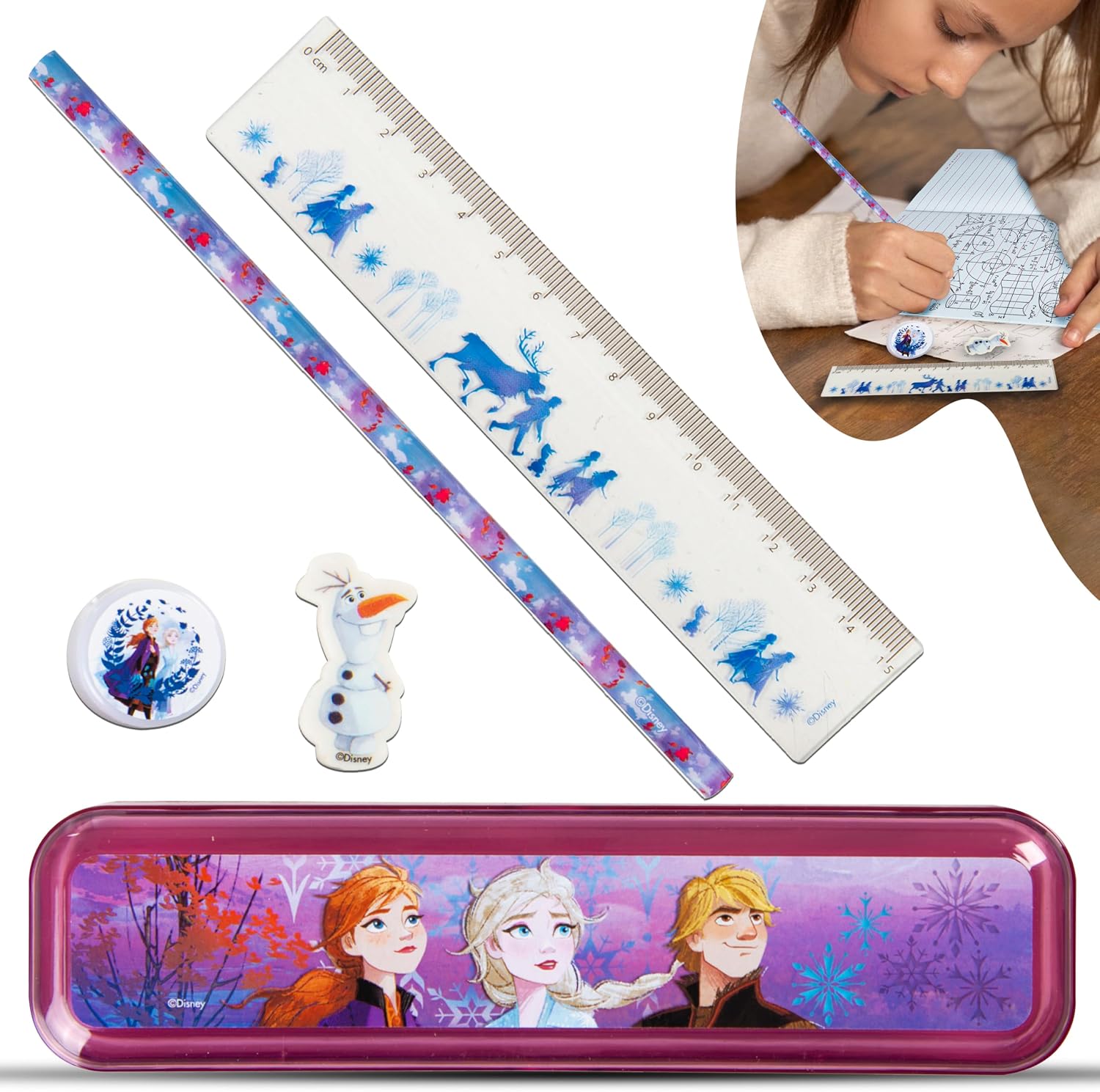 Kids Stationery Set Pencil Case 5Pcs