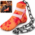 Halloween Severed Foot Decoration with Plastic Chain
