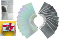 6.5cm Silver Foil Gift Tags with Thread - 20Pcs