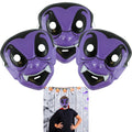 3x Halloween Face Mask - Dracula, Size-18cm