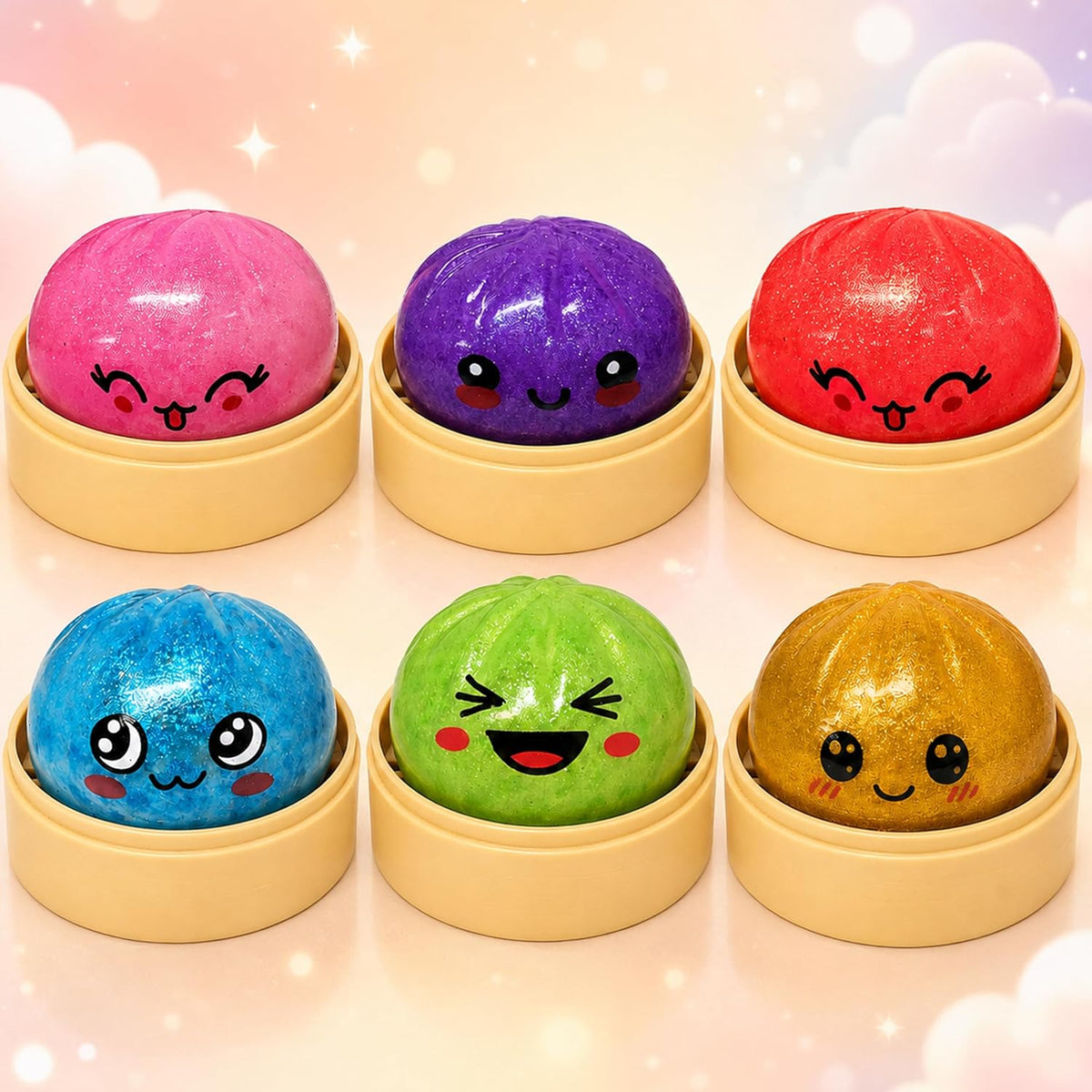 Glitter Orbs Dumpling Toy 8.5cm -Super Rare Golden – view 8