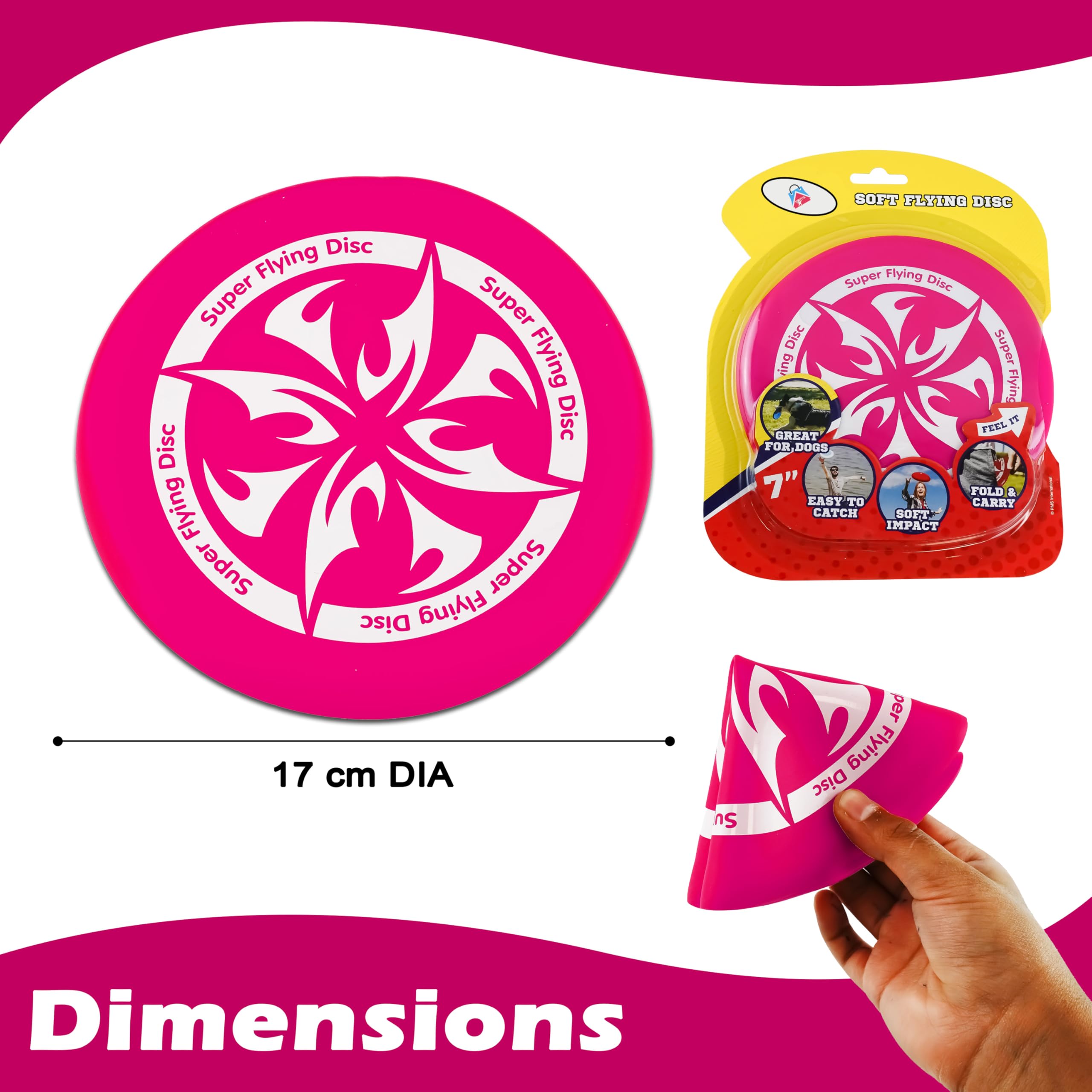 Soft Flying Disc Foldable 17cm