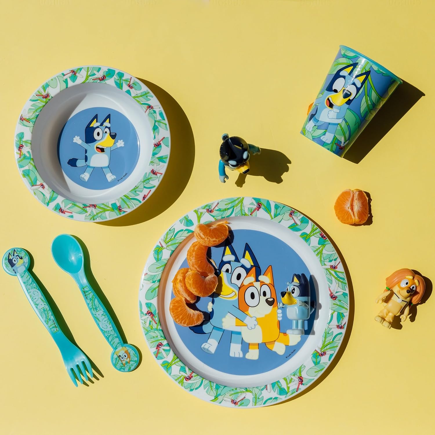 5PC Kids Cartoon Reusable Dinnerware Set