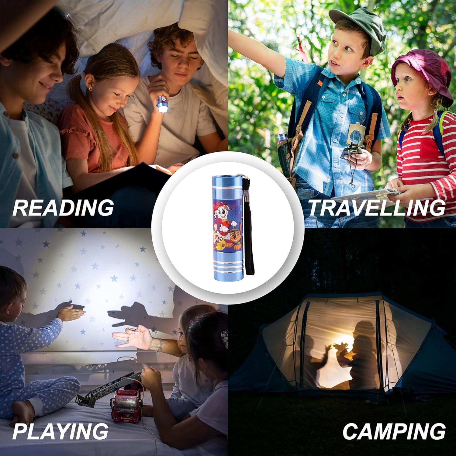 Kids Aluminium LED Torch Flashlight - Spiderman