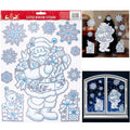Christmas Glitter Window Stickers Santa (L)