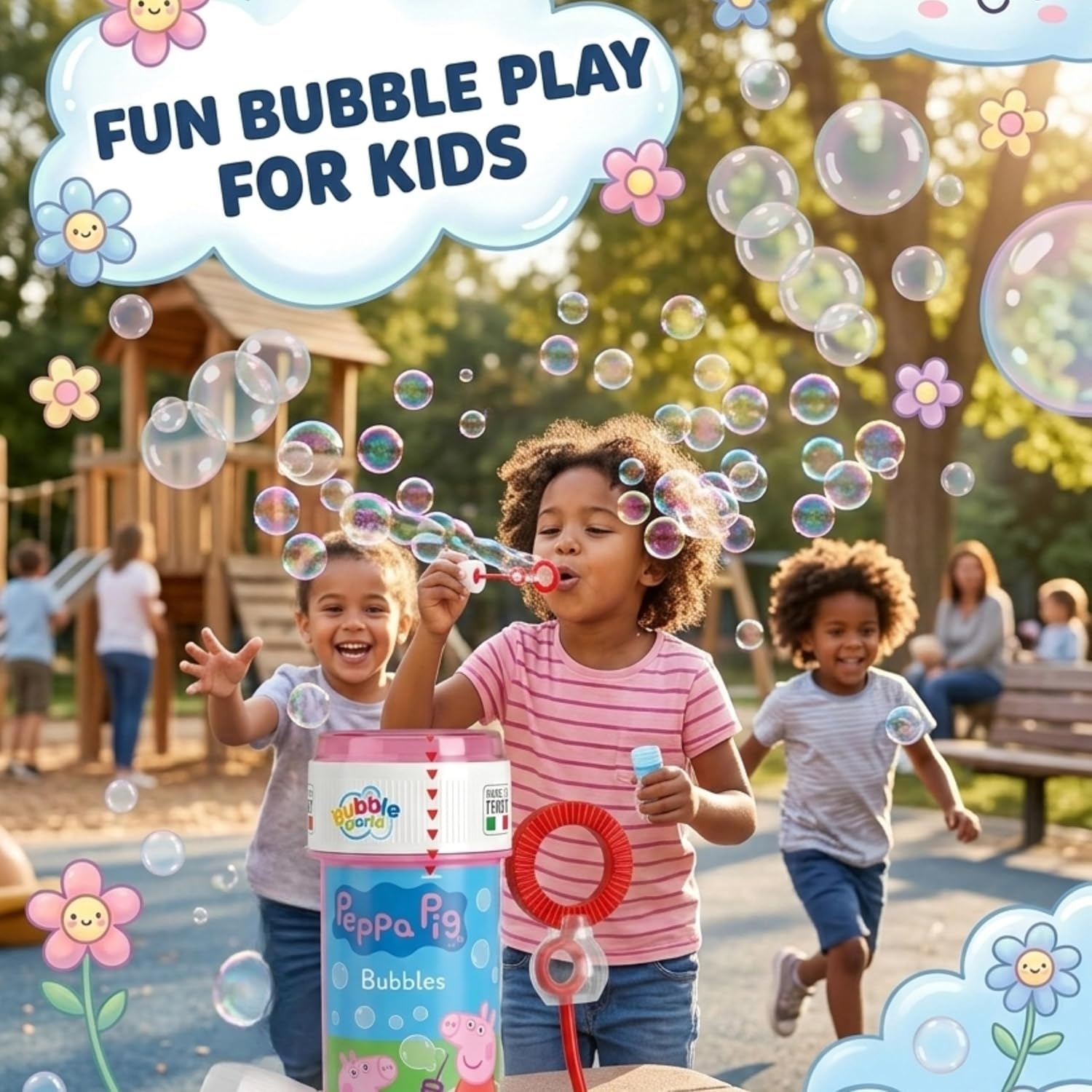 Peppa Pig 12Pcs Bubble Tubes with Wand