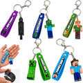 Minecraft 3D Keychain with Wristband 3D Character