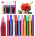 Glitter Glue Pens Washable Craft Set - 10PK