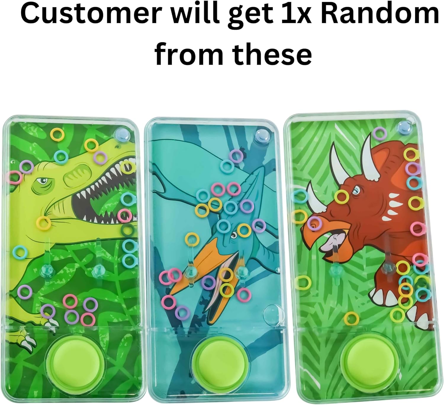 1x Random Dinosaur Handheld Water Games