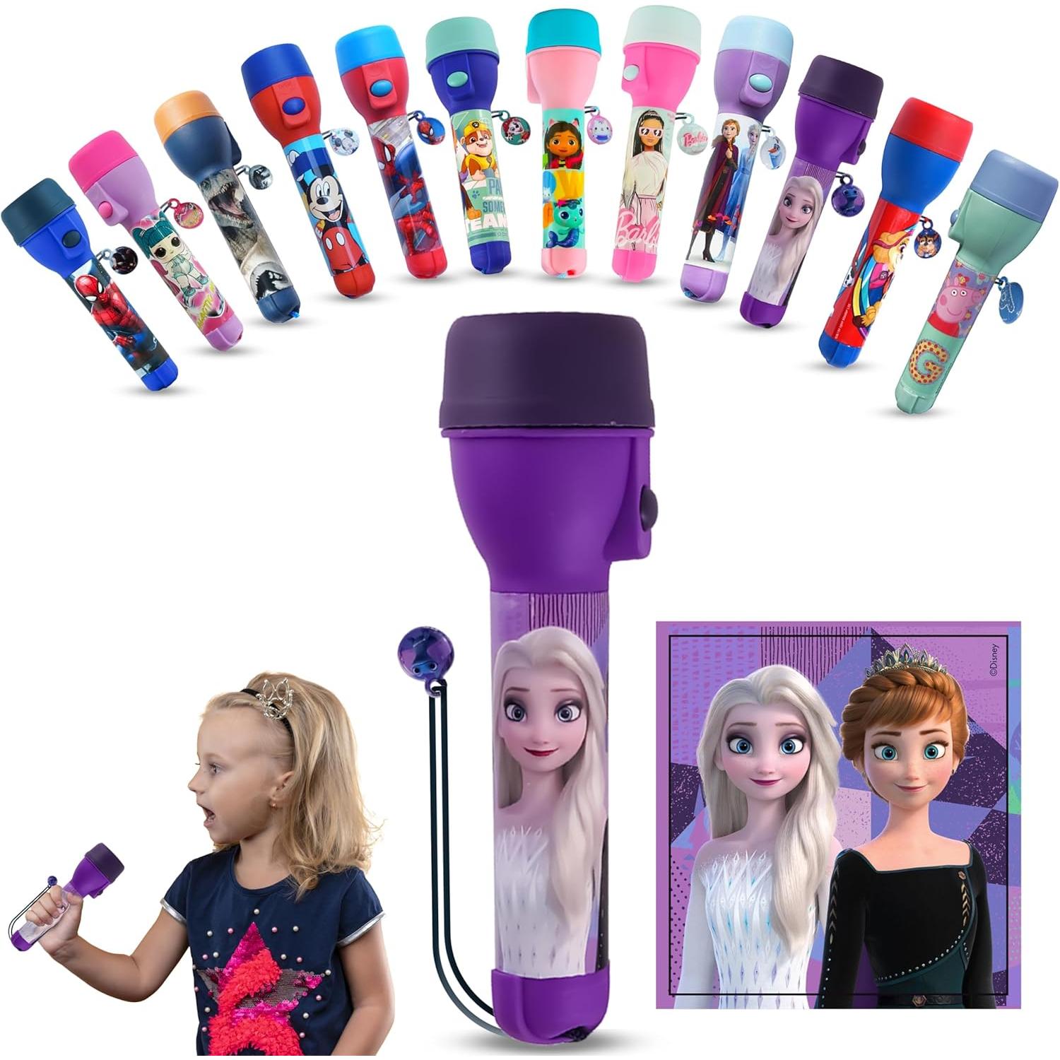 Kids LED Big Torch – Flashlight with Lanyard - Assorted