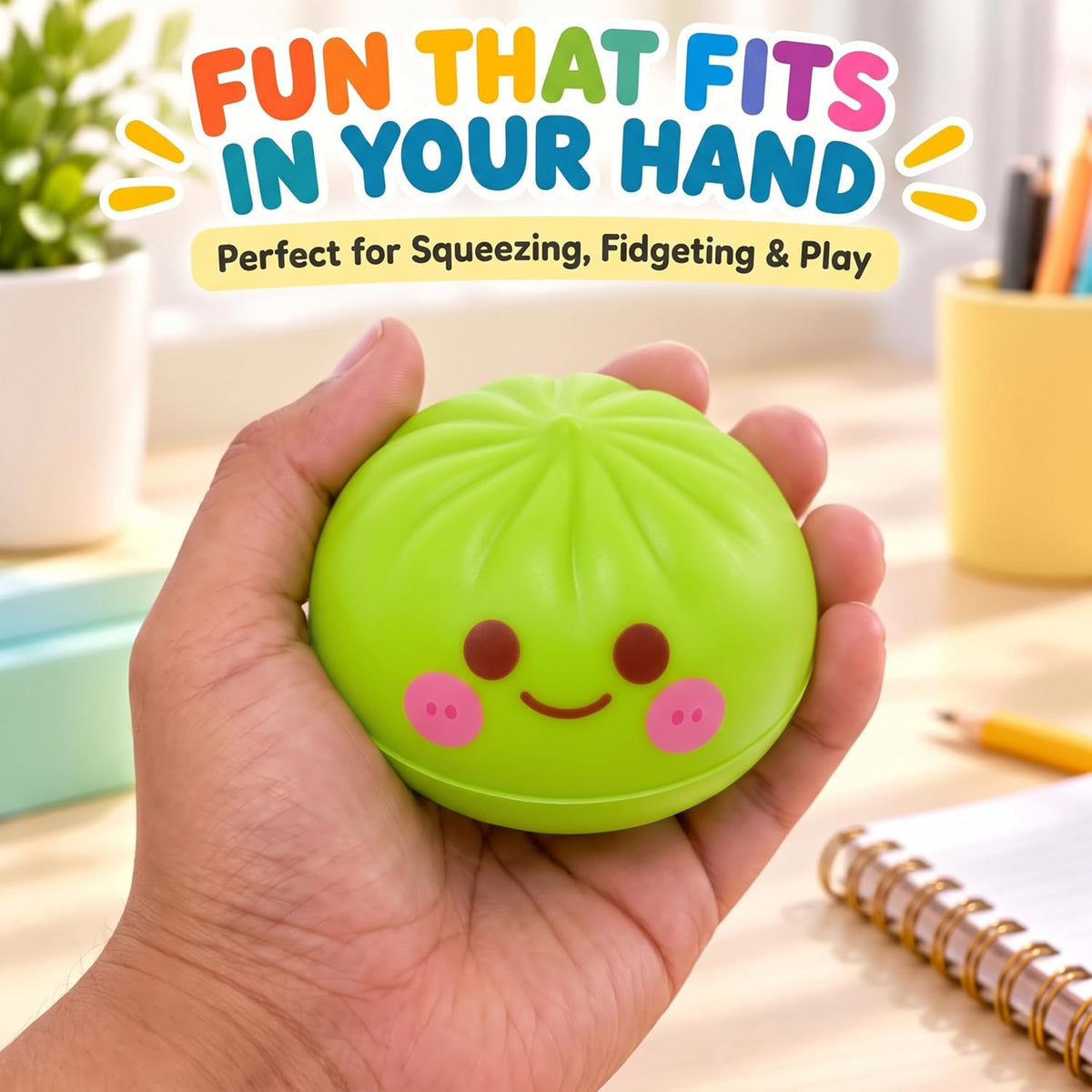Slow Rise Colourful Squishy Dumpling - 8.5cm