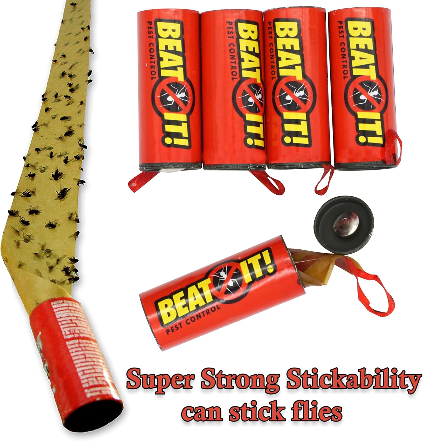 8x Flying Insect Paper Dual Sided Trap